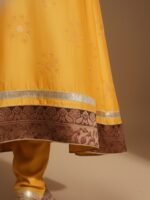 Mustard Embroidered Kurta Set - Image 3