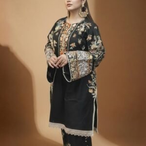 Black Floral Printed Set