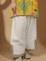 Yellow Embroidered Kurta Set - Image 4