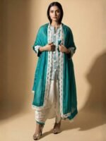 Teal Embroidered Set