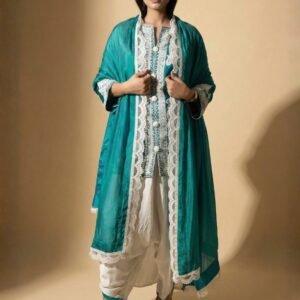 Teal Embroidered Set